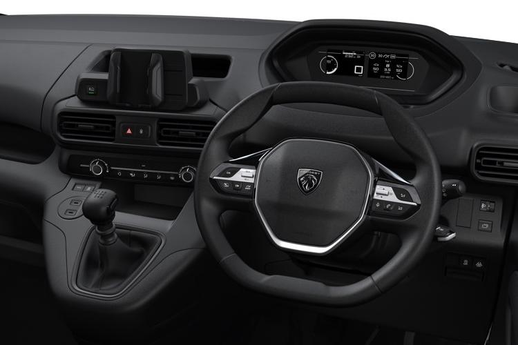 Peugeot Partner Small Van M 1.5 BlueHDi 100 Asphalt interior view