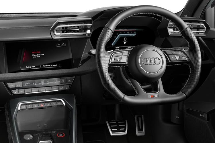 Audi S3 Saloon TFSI Quattro 333PS Black Edition Tech Pro S tronic interior view
